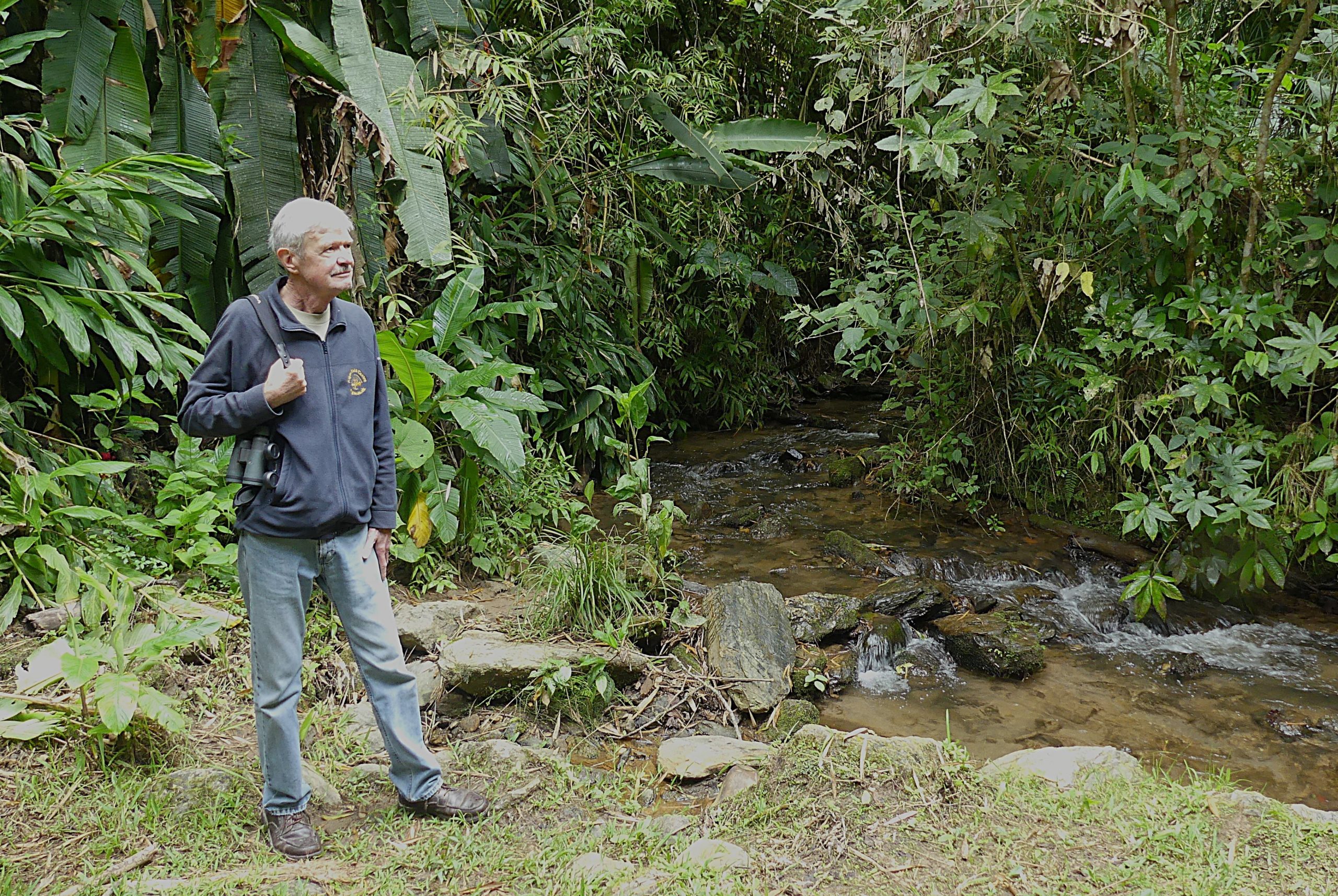 Figure 8 – Author at creek near Manizales